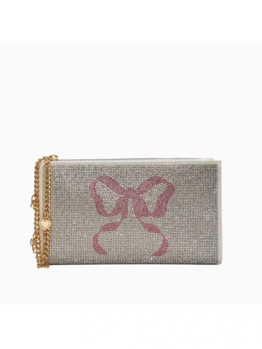 PINK x LoveShackFancy Wristlet Pouch VS White Pink Lollipop